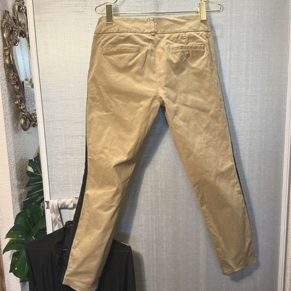 J Crew Andie Tan Black Tuxedo pant size 8 - Picture 3 of 11